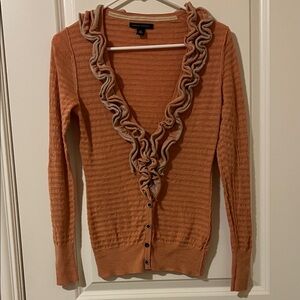Banana Republic ruffled cardigan
